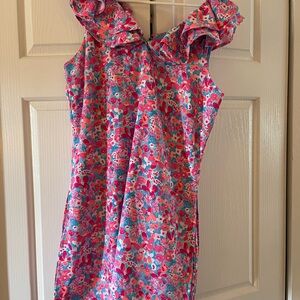 Lilly Pulitzer Pink and Blue Floral romper